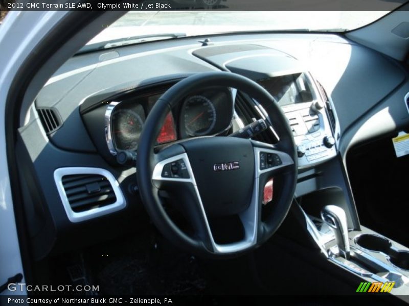 Olympic White / Jet Black 2012 GMC Terrain SLE AWD