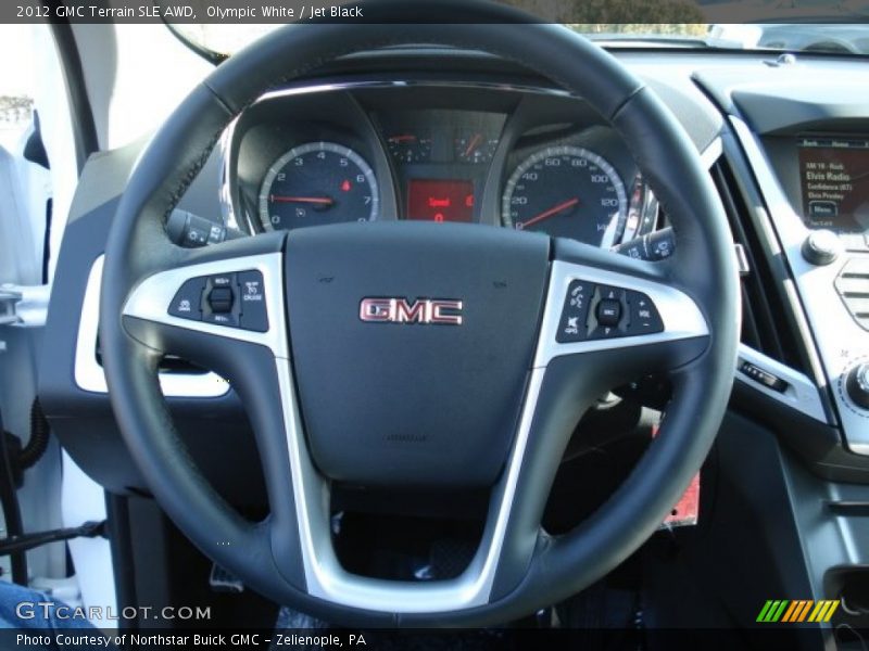 Olympic White / Jet Black 2012 GMC Terrain SLE AWD