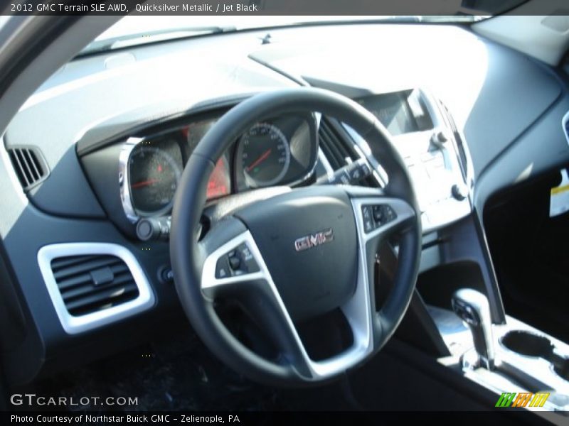 Quicksilver Metallic / Jet Black 2012 GMC Terrain SLE AWD