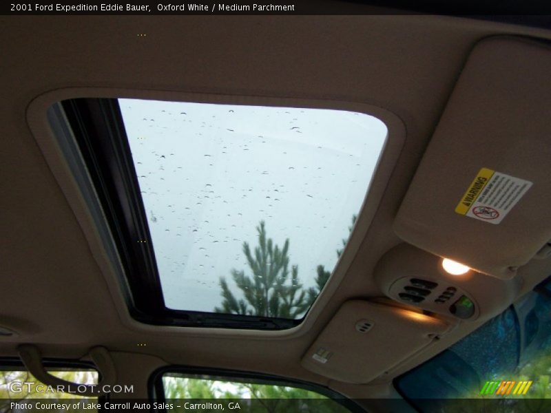 Oxford White / Medium Parchment 2001 Ford Expedition Eddie Bauer