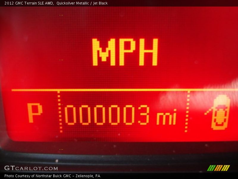 Quicksilver Metallic / Jet Black 2012 GMC Terrain SLE AWD