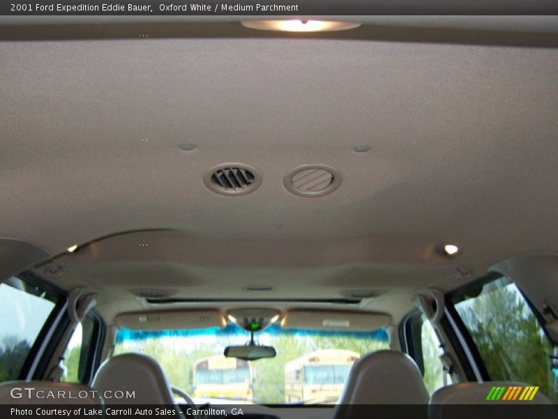 Oxford White / Medium Parchment 2001 Ford Expedition Eddie Bauer