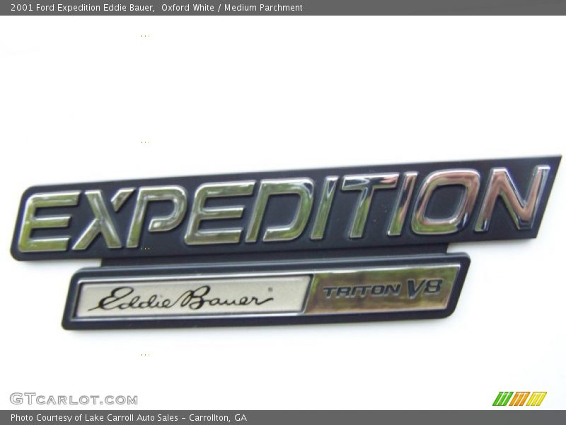 Oxford White / Medium Parchment 2001 Ford Expedition Eddie Bauer