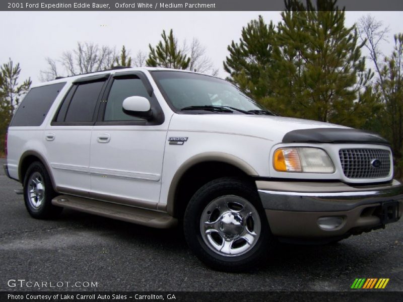 Oxford White / Medium Parchment 2001 Ford Expedition Eddie Bauer