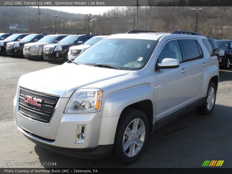 Quicksilver Metallic / Jet Black 2012 GMC Terrain SLE AWD