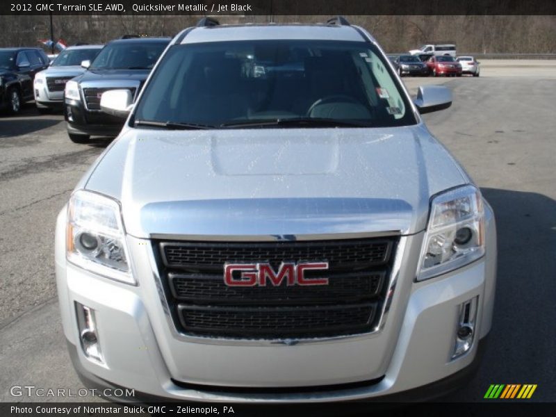Quicksilver Metallic / Jet Black 2012 GMC Terrain SLE AWD