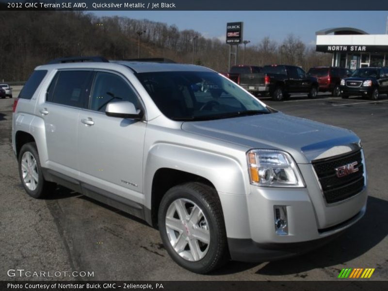 Quicksilver Metallic / Jet Black 2012 GMC Terrain SLE AWD