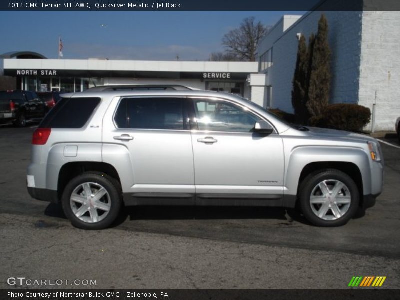 Quicksilver Metallic / Jet Black 2012 GMC Terrain SLE AWD