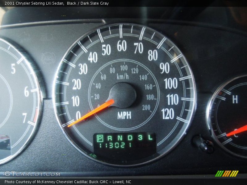 Black / Dark Slate Gray 2001 Chrysler Sebring LXi Sedan