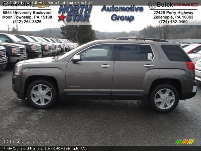 Mocha Steel Metallic / Jet Black 2012 GMC Terrain SLE AWD