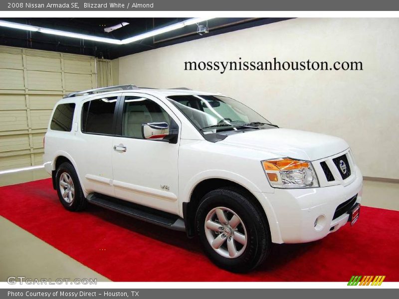 Blizzard White / Almond 2008 Nissan Armada SE