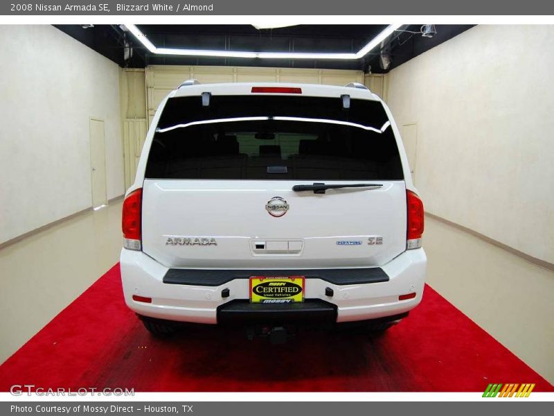 Blizzard White / Almond 2008 Nissan Armada SE