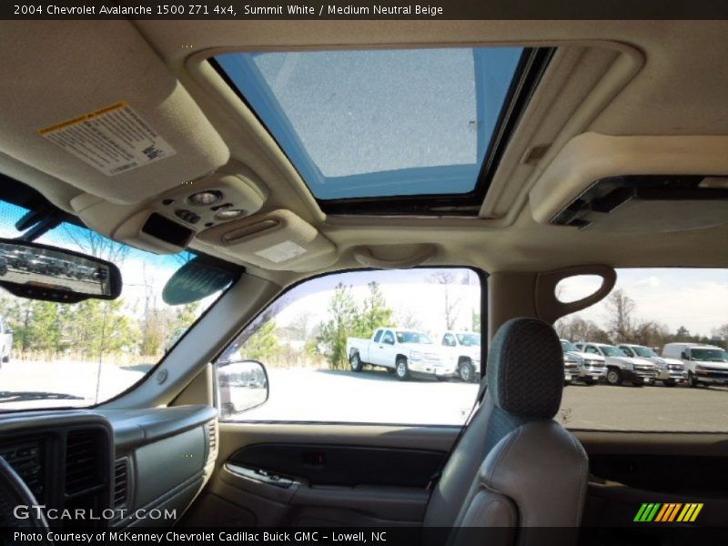 Summit White / Medium Neutral Beige 2004 Chevrolet Avalanche 1500 Z71 4x4