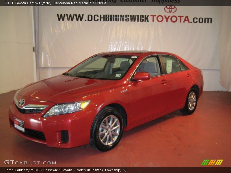 Barcelona Red Metallic / Bisque 2011 Toyota Camry Hybrid
