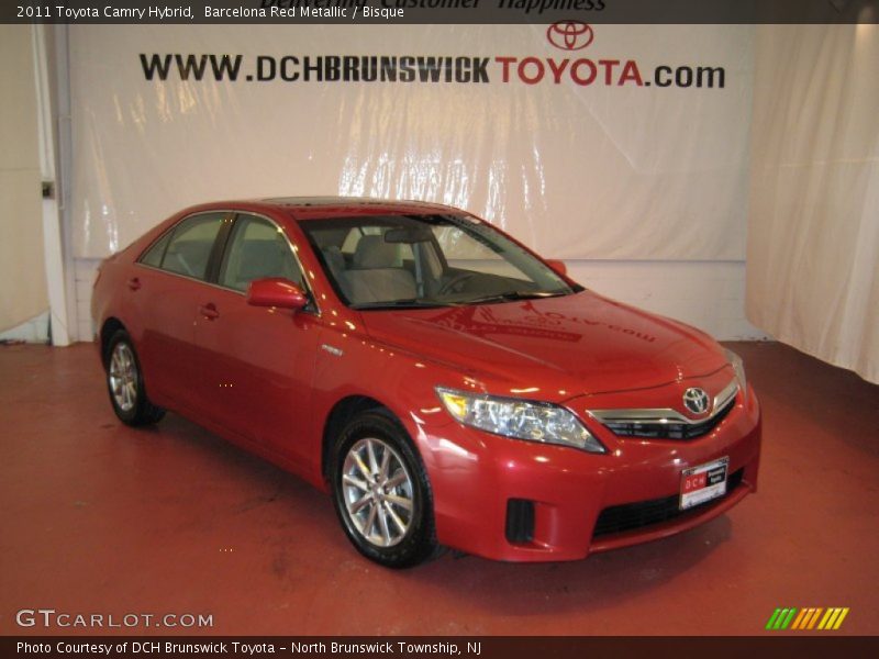 Barcelona Red Metallic / Bisque 2011 Toyota Camry Hybrid