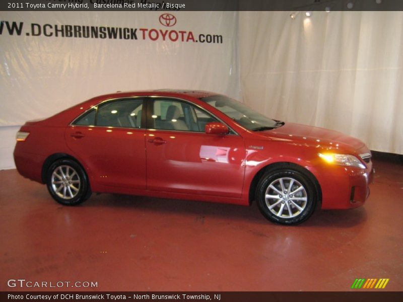 Barcelona Red Metallic / Bisque 2011 Toyota Camry Hybrid