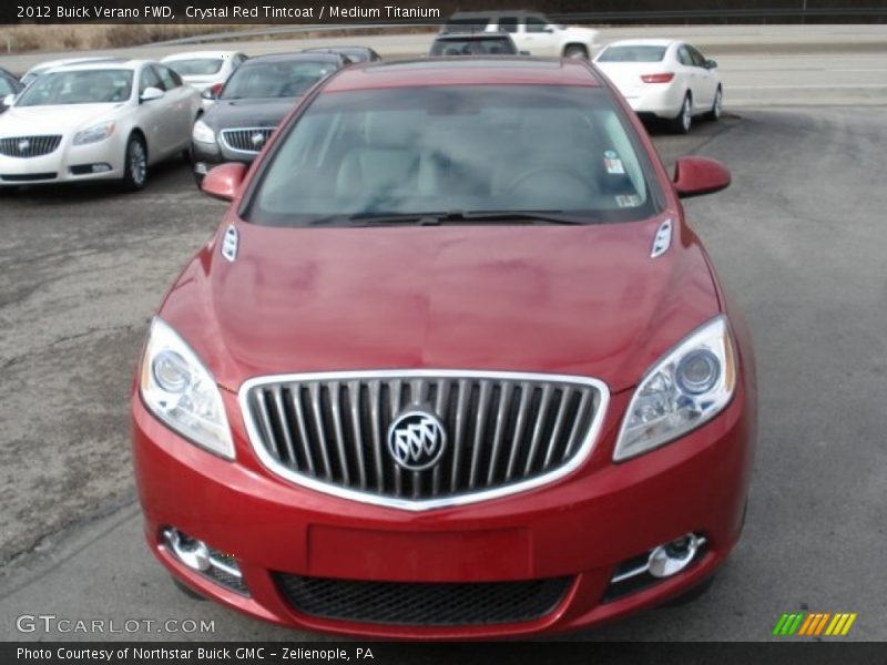 Crystal Red Tintcoat / Medium Titanium 2012 Buick Verano FWD