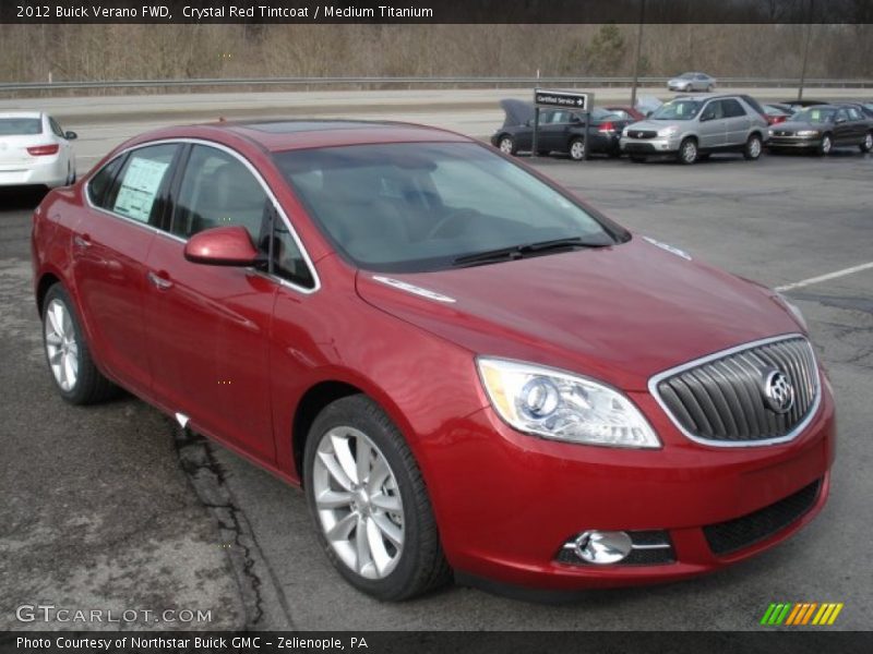 Crystal Red Tintcoat / Medium Titanium 2012 Buick Verano FWD