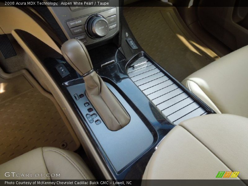 Aspen White Pearl / Taupe 2008 Acura MDX Technology