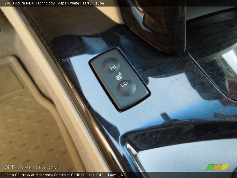 Aspen White Pearl / Taupe 2008 Acura MDX Technology