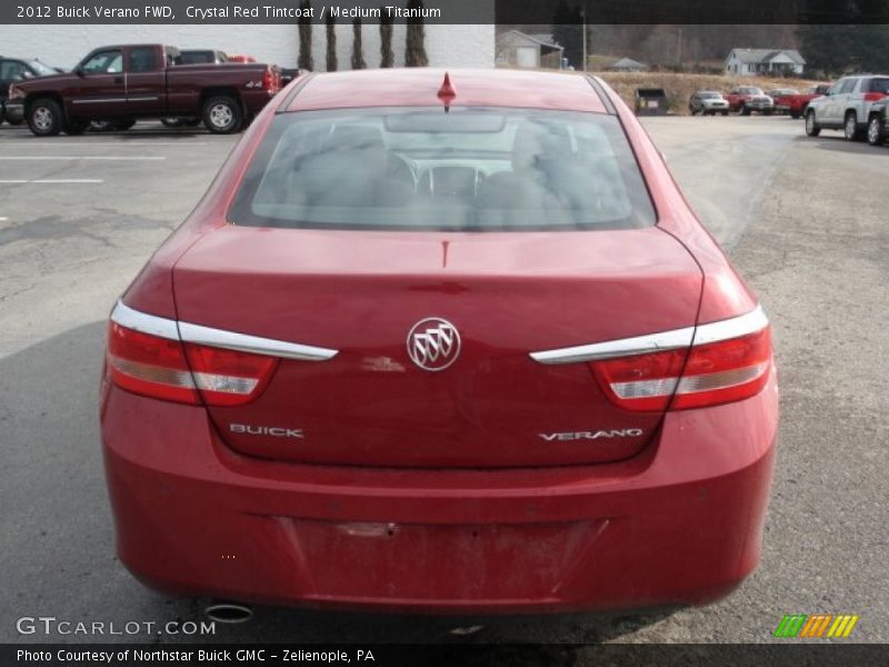 Crystal Red Tintcoat / Medium Titanium 2012 Buick Verano FWD