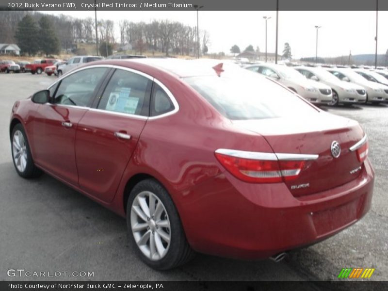 Crystal Red Tintcoat / Medium Titanium 2012 Buick Verano FWD