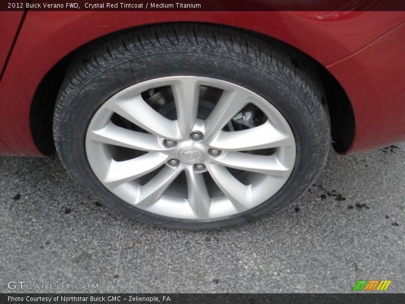 Crystal Red Tintcoat / Medium Titanium 2012 Buick Verano FWD