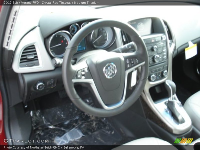 Crystal Red Tintcoat / Medium Titanium 2012 Buick Verano FWD
