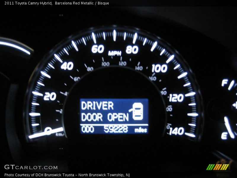 Barcelona Red Metallic / Bisque 2011 Toyota Camry Hybrid