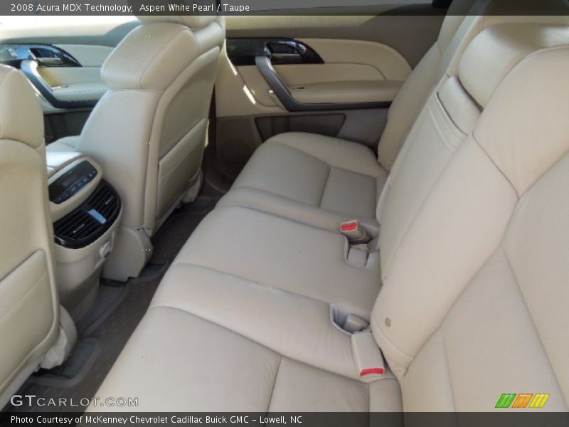 Aspen White Pearl / Taupe 2008 Acura MDX Technology