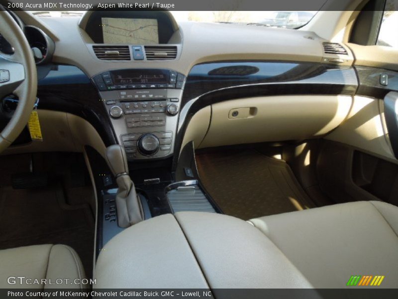 Aspen White Pearl / Taupe 2008 Acura MDX Technology