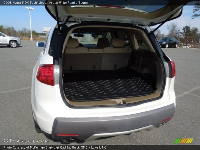 Aspen White Pearl / Taupe 2008 Acura MDX Technology