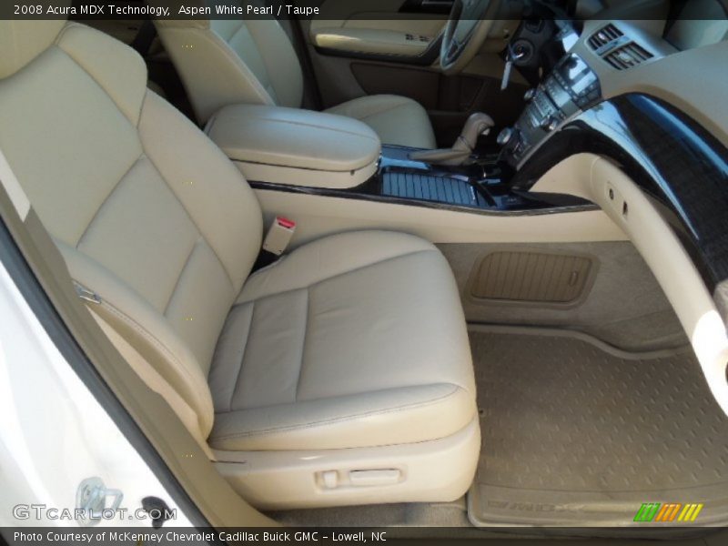 Aspen White Pearl / Taupe 2008 Acura MDX Technology