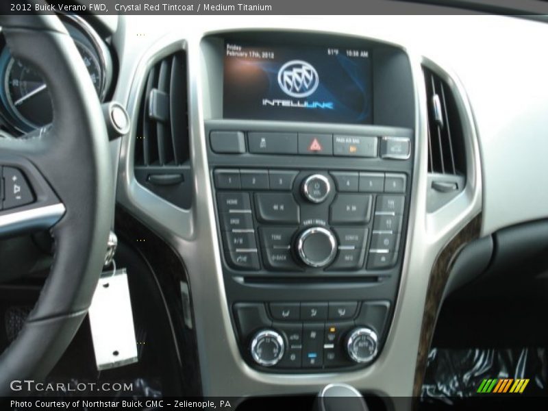 Crystal Red Tintcoat / Medium Titanium 2012 Buick Verano FWD