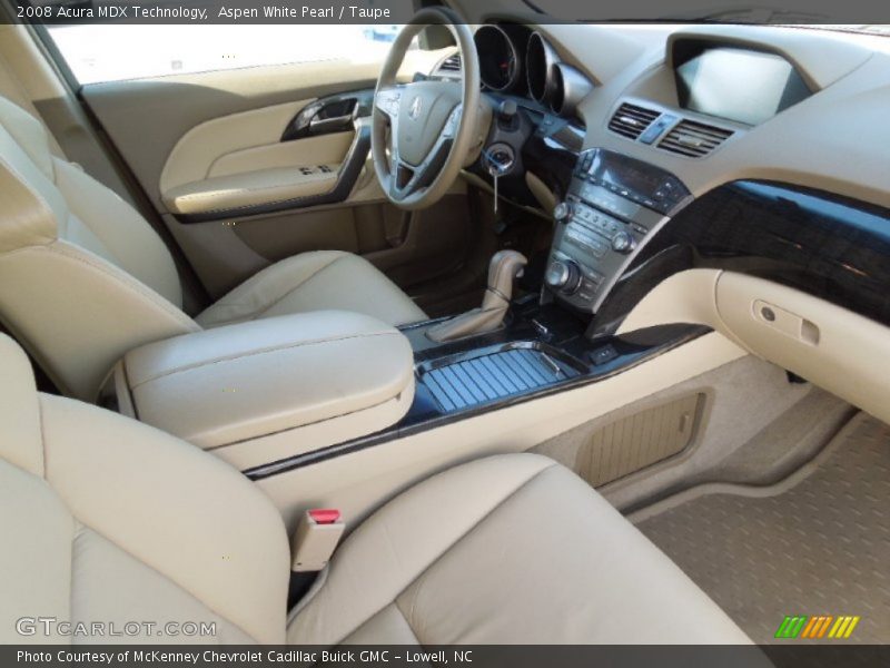 Aspen White Pearl / Taupe 2008 Acura MDX Technology