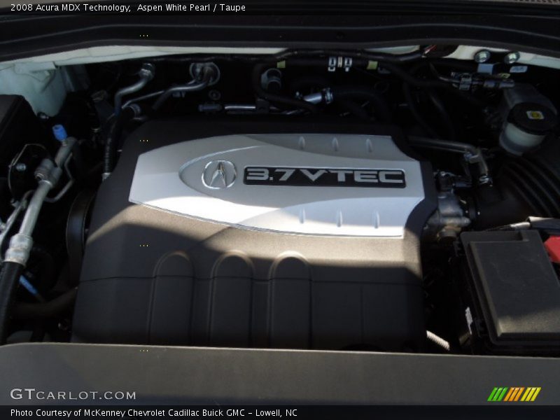 Aspen White Pearl / Taupe 2008 Acura MDX Technology