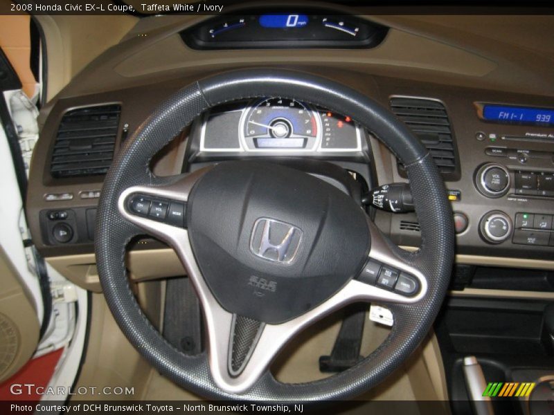 Taffeta White / Ivory 2008 Honda Civic EX-L Coupe