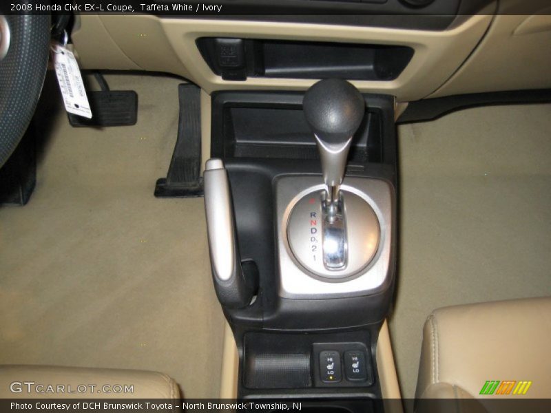 Taffeta White / Ivory 2008 Honda Civic EX-L Coupe