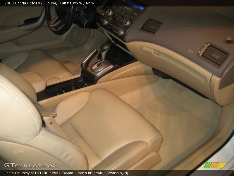Taffeta White / Ivory 2008 Honda Civic EX-L Coupe