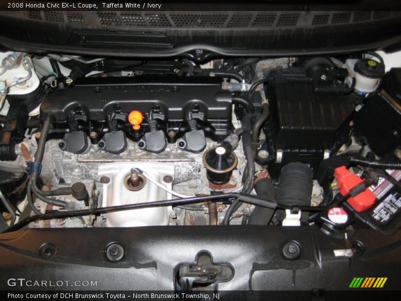 Taffeta White / Ivory 2008 Honda Civic EX-L Coupe