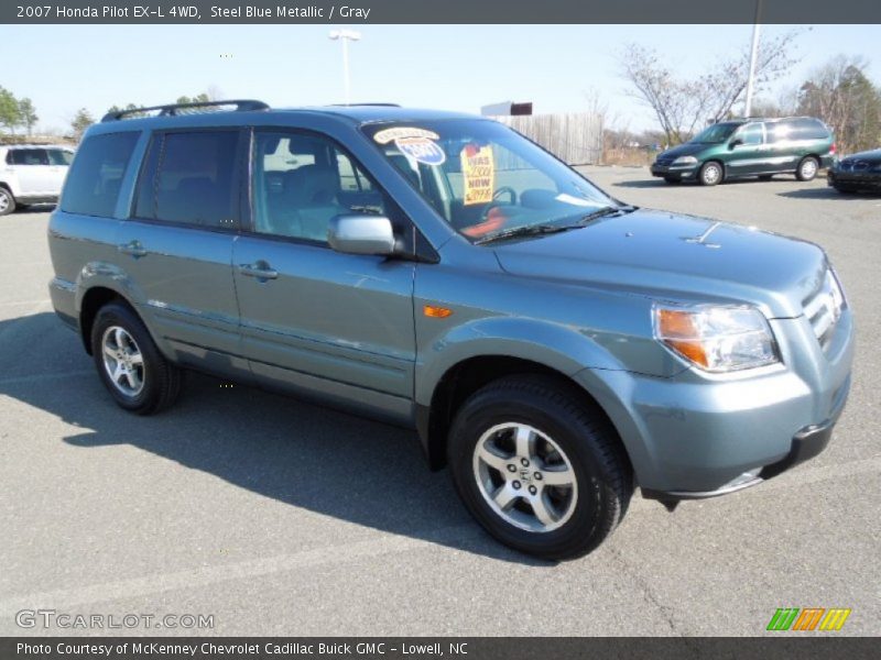 Steel Blue Metallic / Gray 2007 Honda Pilot EX-L 4WD
