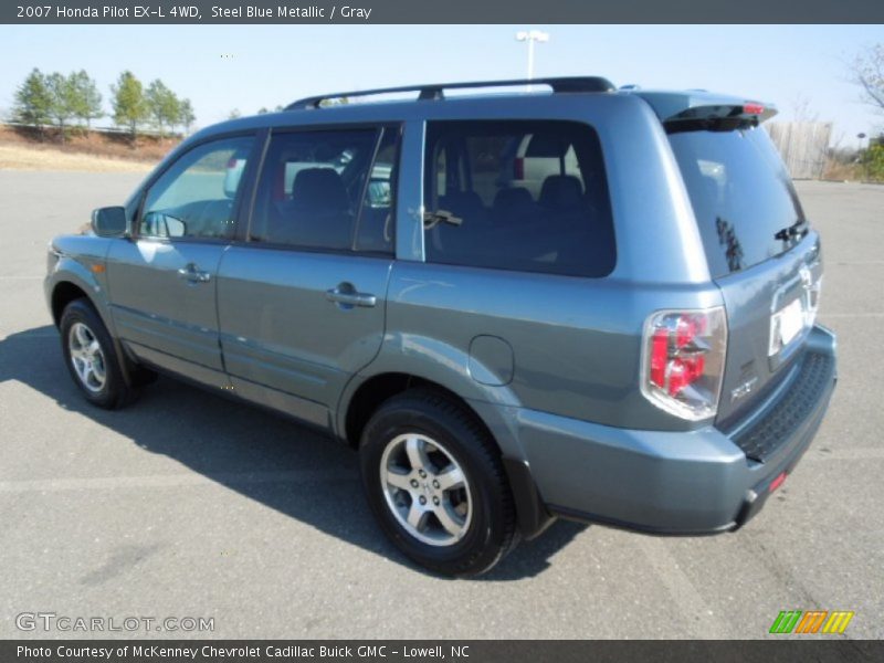 Steel Blue Metallic / Gray 2007 Honda Pilot EX-L 4WD