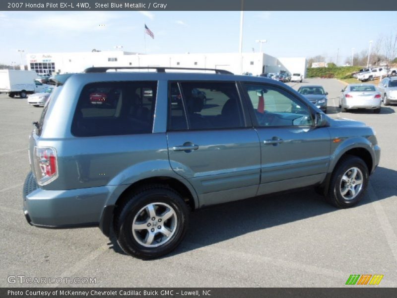 Steel Blue Metallic / Gray 2007 Honda Pilot EX-L 4WD