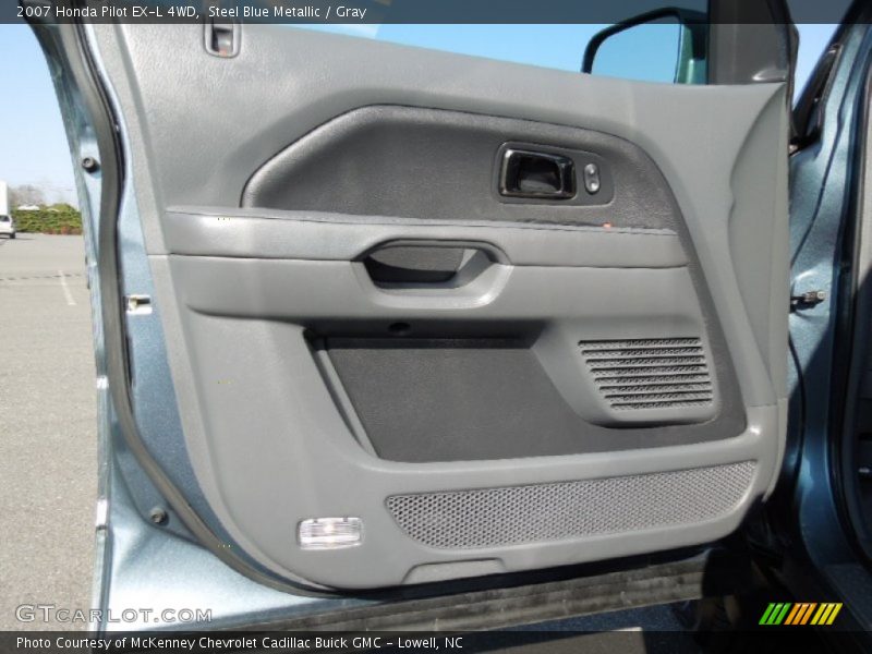 Steel Blue Metallic / Gray 2007 Honda Pilot EX-L 4WD