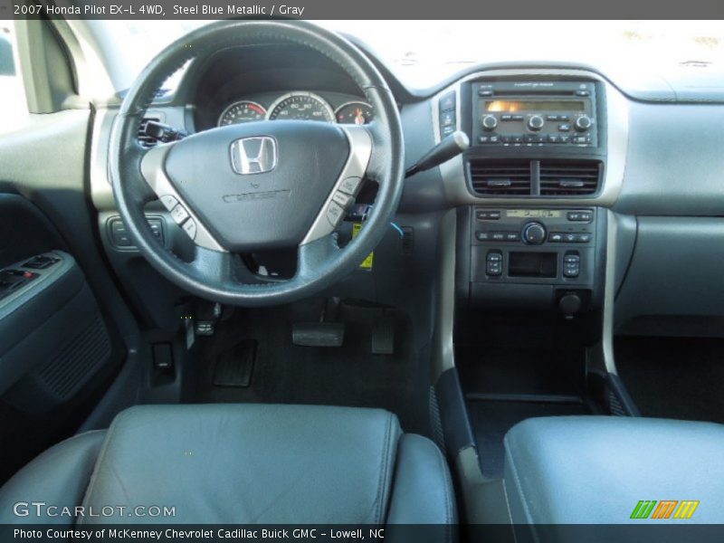 Steel Blue Metallic / Gray 2007 Honda Pilot EX-L 4WD