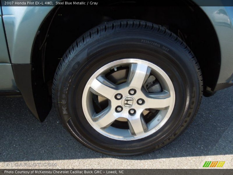 Steel Blue Metallic / Gray 2007 Honda Pilot EX-L 4WD