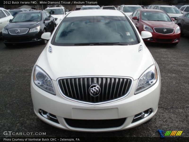 White Diamond Tricoat / Medium Titanium 2012 Buick Verano FWD