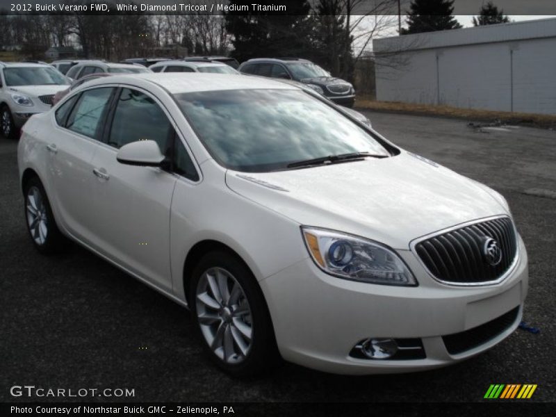 White Diamond Tricoat / Medium Titanium 2012 Buick Verano FWD