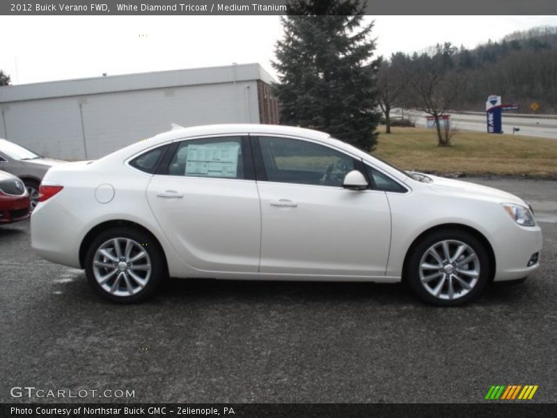 White Diamond Tricoat / Medium Titanium 2012 Buick Verano FWD