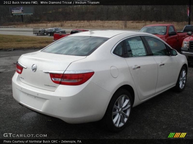 White Diamond Tricoat / Medium Titanium 2012 Buick Verano FWD